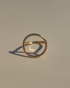 Open Circle Gold Ring