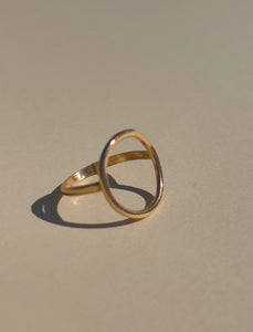 Open Circle Gold Ring