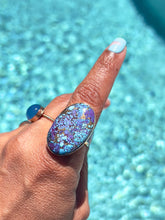 Load image into Gallery viewer, Purple Turquoise Gold Ring